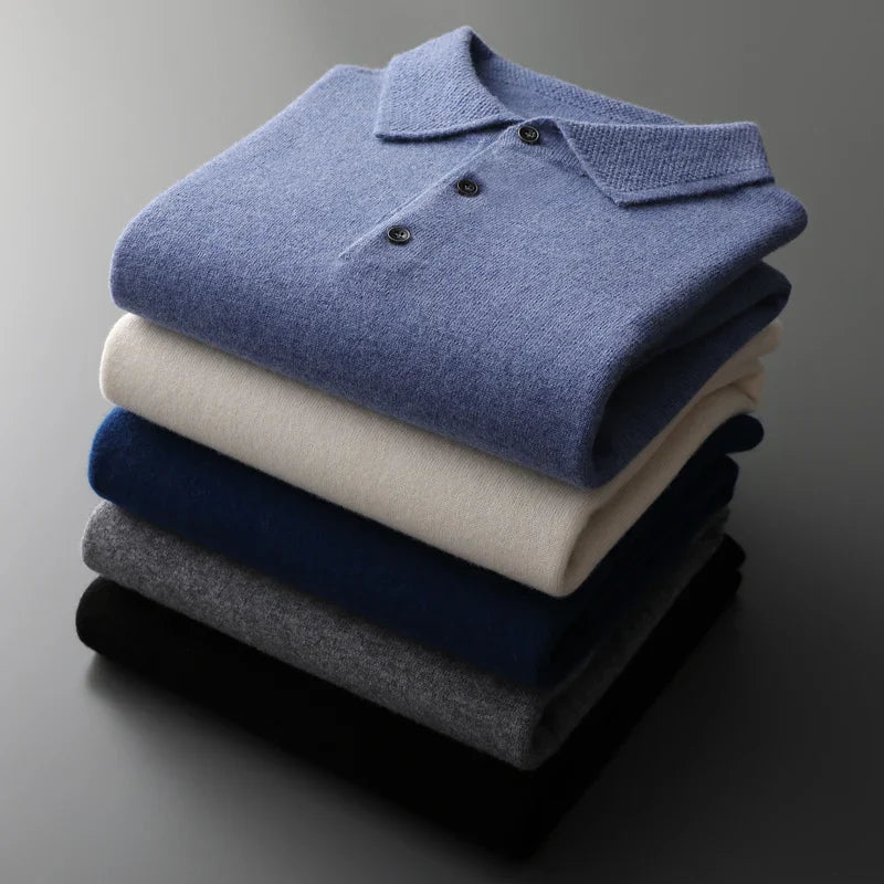 Heren Polo Merino Wol