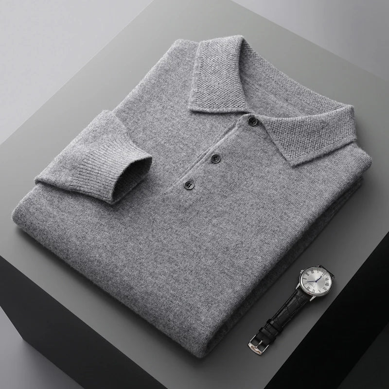 Heren Polo Merino Wol