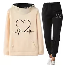 Dames Joggingpak Warm & Zacht Uni kleuren