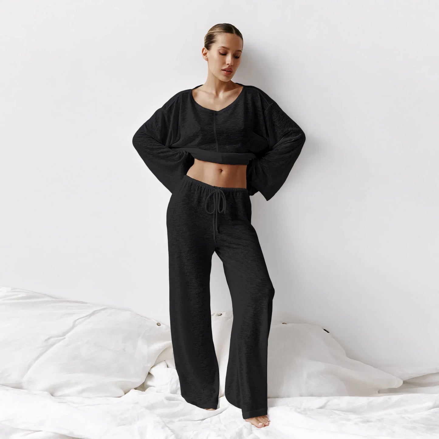 Dames Huispak 2-delig Lange Broek