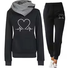 Dames Joggingpak Warm & Zacht Uni kleuren