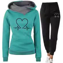 Dames Joggingpak Warm & Zacht Uni kleuren
