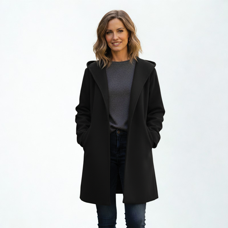 Dames Oversized Halflange Jas