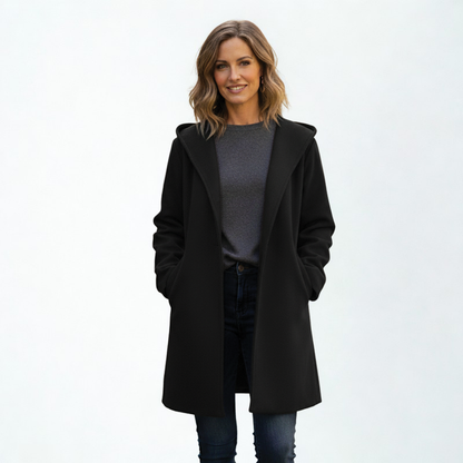 Dames Oversized Halflange Jas