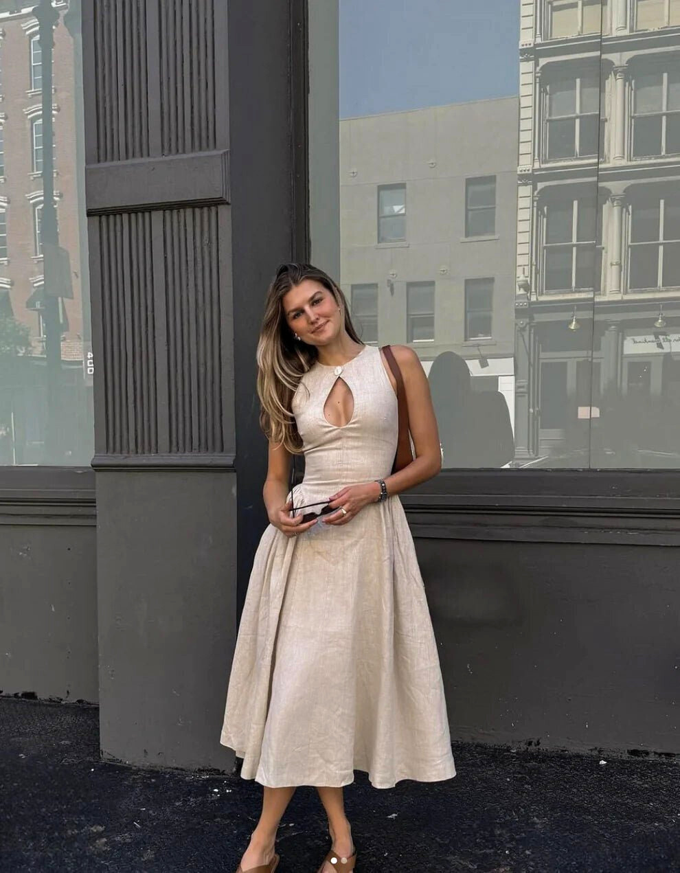 Viena Sunset Midi Dress