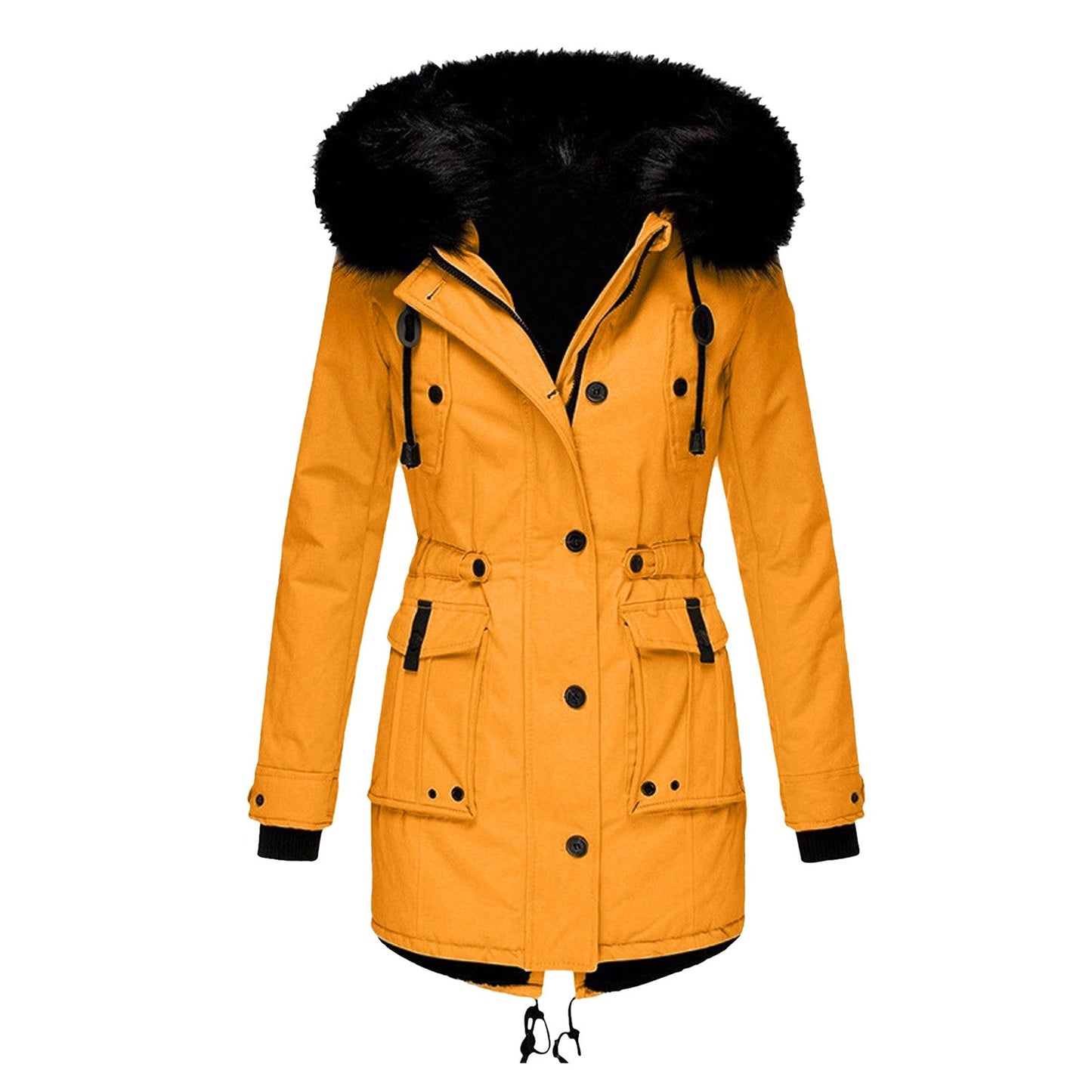 Dames Winterjas Met Capuchon | Lange Warme Jas