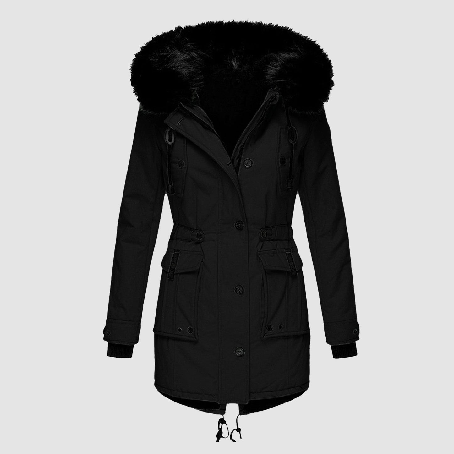 Dames Winterjas Met Capuchon | Lange Warme Jas