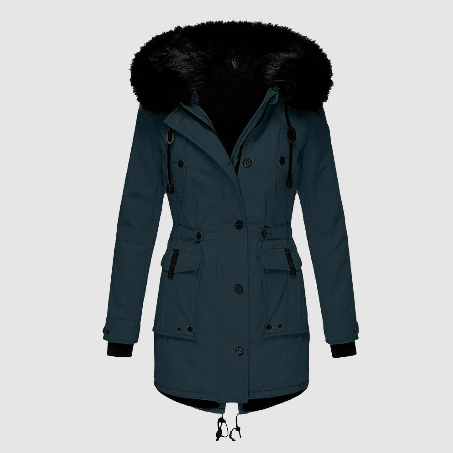 Dames Winterjas Met Capuchon | Lange Warme Jas