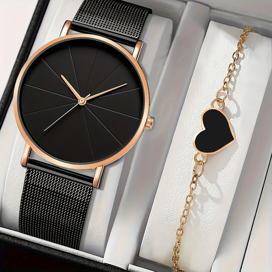 EAZEN Timeless Touch – Watch & Bracelet Set