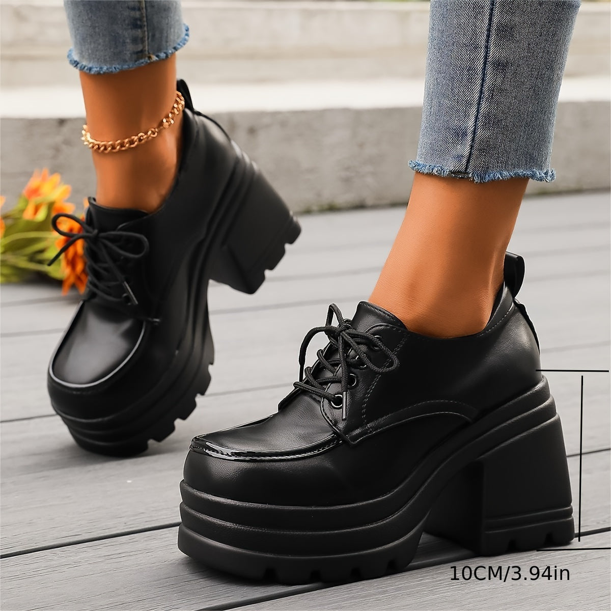 Vivienne Oxford Veterschoenen | Plateauzool