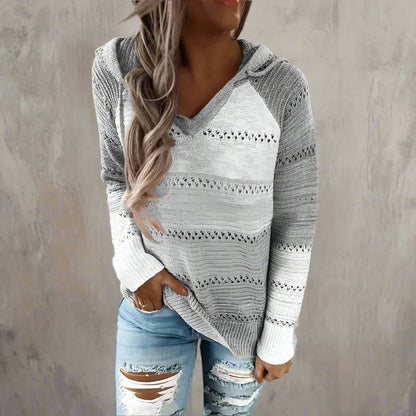 Dames Gebreide Patchwork Trui