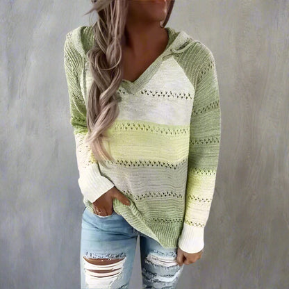 Dames Gebreide Patchwork Trui