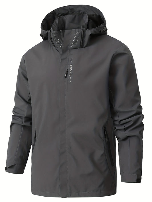 Heren losse buitenfietsen casual mode capuchon trui windjacke jack