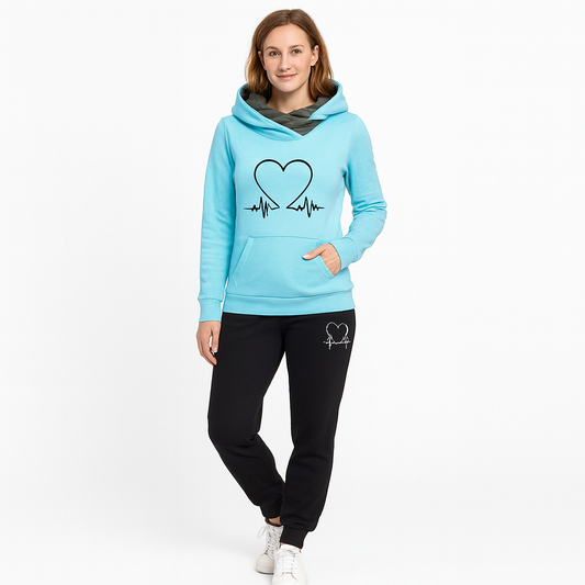 Dames Joggingpak Warm & Zacht Uni kleuren