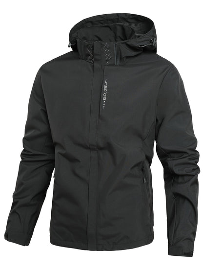 Heren losse buitenfietsen casual mode capuchon trui windjacke jack