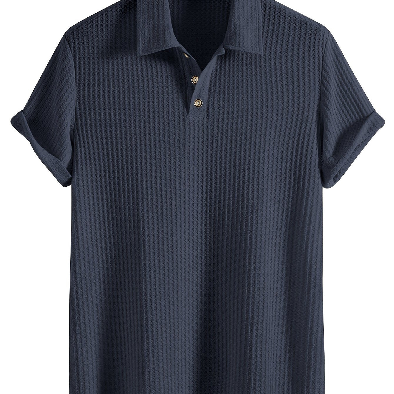 2025 Nieuw Casual Sportshirt Heren Korte Mouwen Hoogwaardig Zomer Effen Kleur Top T-shirt Halflange Mouwen Veelzijdig voor Golf, Vissen, Basketbal, Kamperen, Fitness Zwemmen en Strand met Omkeerbare Kraag