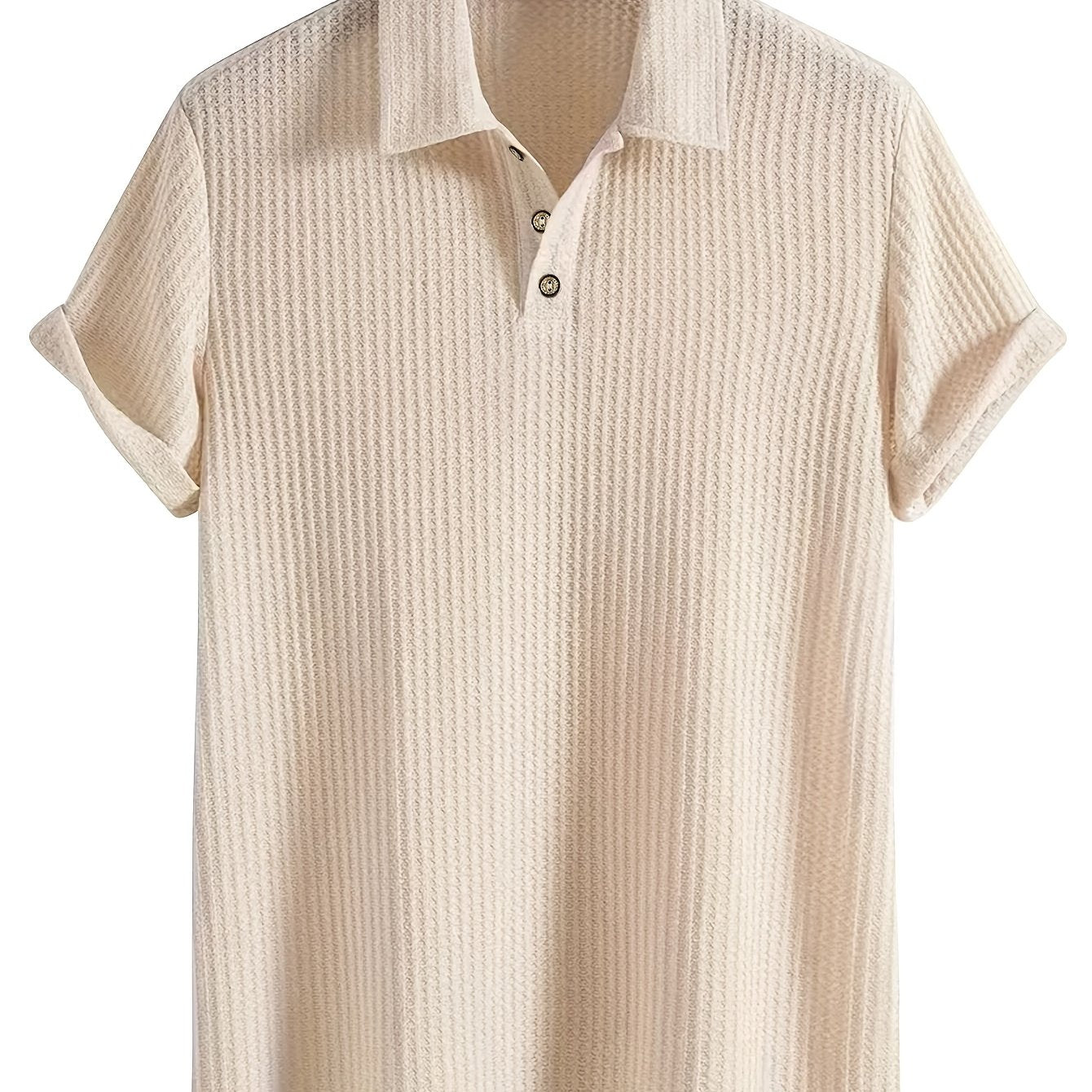 2025 Nieuw Casual Sportshirt Heren Korte Mouwen Hoogwaardig Zomer Effen Kleur Top T-shirt Halflange Mouwen Veelzijdig voor Golf, Vissen, Basketbal, Kamperen, Fitness Zwemmen en Strand met Omkeerbare Kraag