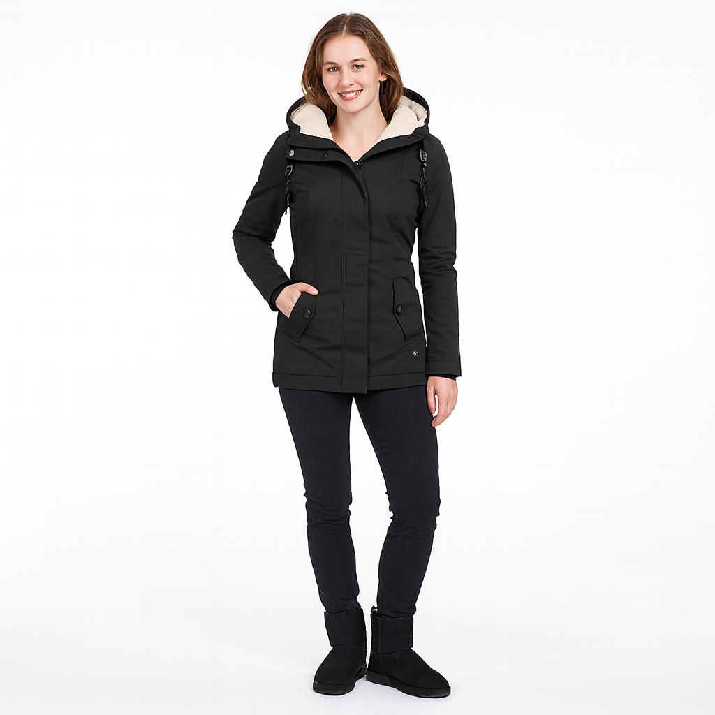 Dames winterjas lang | waterdicht met capuchon