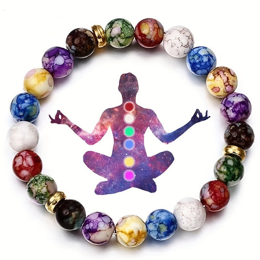 7 Chakra Natuursteen Armband – Yoga, Meditatie & Energie Balans