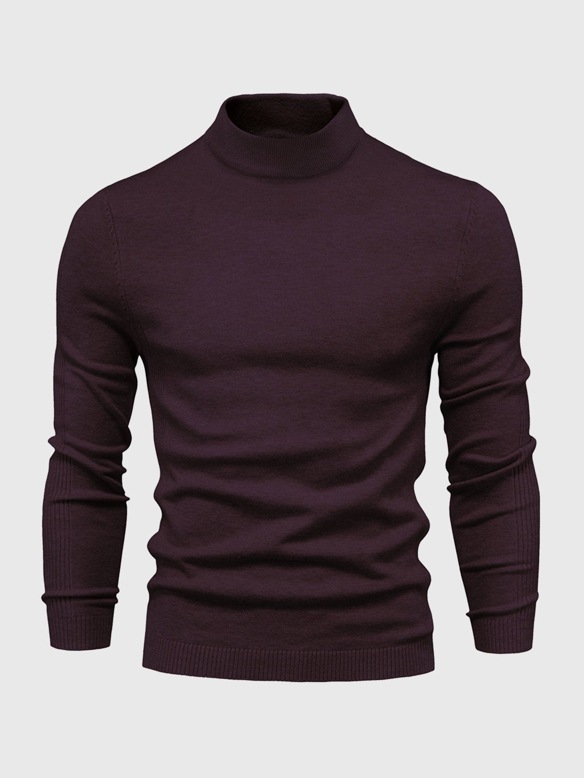 Heren Coltrui Slim Fit Gebreid