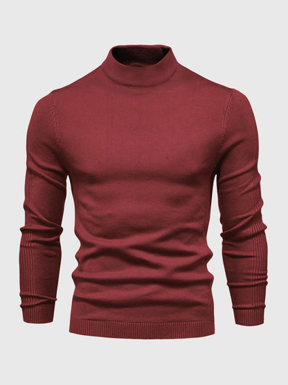 Heren Coltrui Slim Fit Gebreid