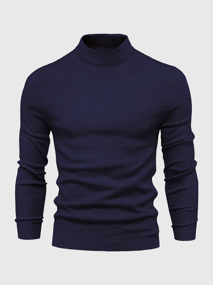 Heren Coltrui Slim Fit Gebreid