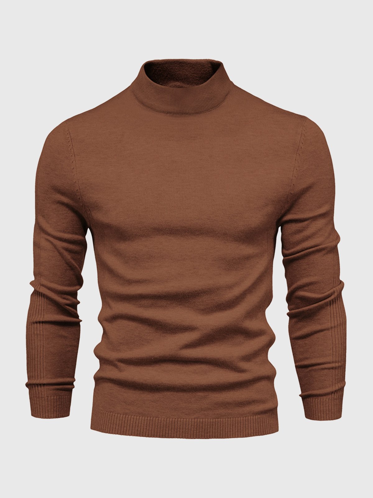 Heren Coltrui Slim Fit Gebreid