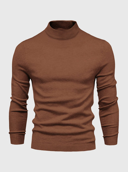 Heren Coltrui Slim Fit Gebreid