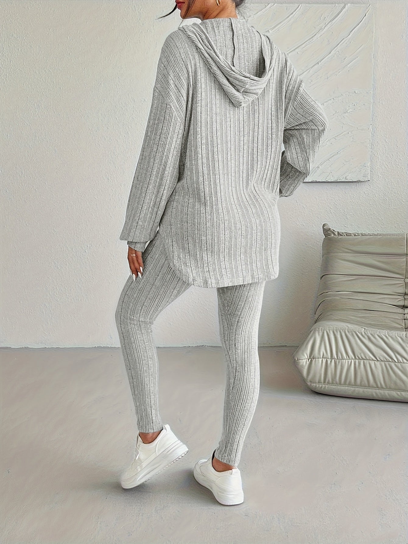 Dames Lounge Set | Ribgebreid 2-delig