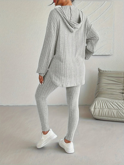 Dames Lounge Set | Ribgebreid 2-delig