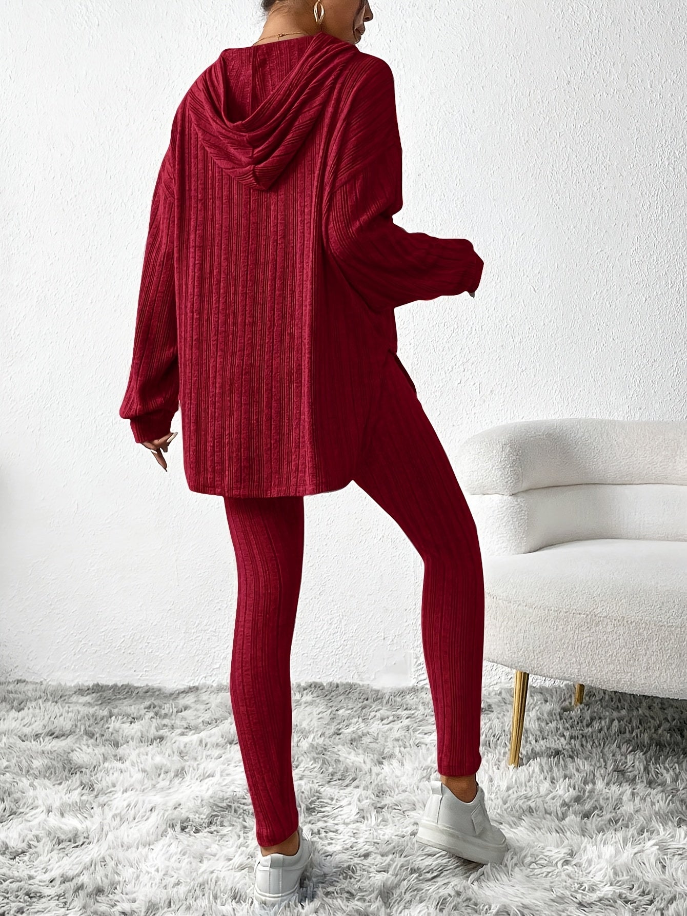 Dames Lounge Set | Ribgebreid 2-delig